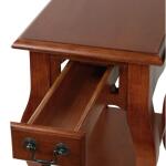 French Side Table in Brown Cherry - Image 3
