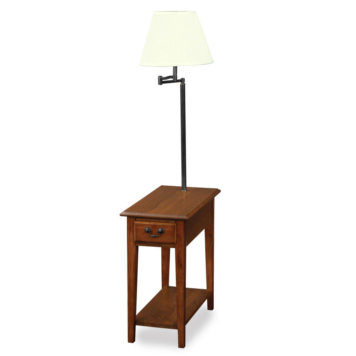 Chair Side Table in Medium Oak Chair Side Table in Medium Oak - Image 1