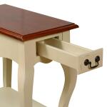 French Cabriole Leg Side Table in Ivory - Image 2