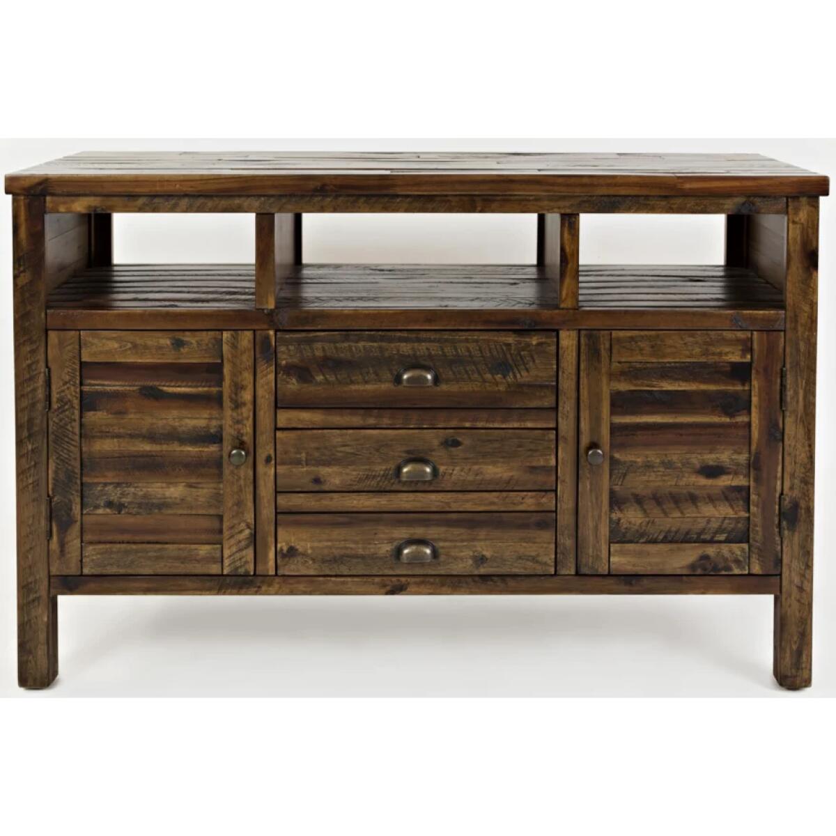 Artisan’s Craft 50″ Media Console Dakota Oak Entertainment Stands Jofran