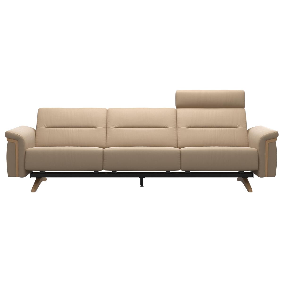 061a67742be2f250ebc379a3474ccd04 Stressless® Stella Wood 3 seater with 1 headrest - Image 1