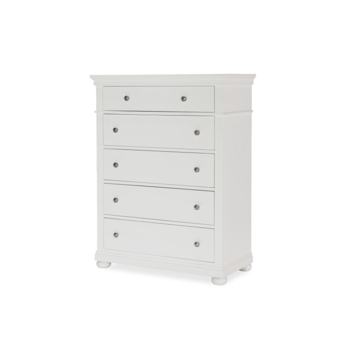 Canterbury 5 Drawer Chest in White Canterbury 5 Drawer Chest in White - Image 1