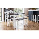 Asbury Park 4 Piece Counter Height Dining Set White