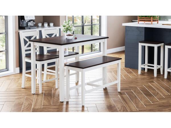 Asbury Park 4 Piece Counter Height Dining Set White Dining Sets Jofran