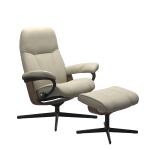 Stressless® Consul (L) Cross Base Recliner with Ottoman