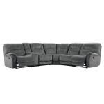 Cooper Shadow Grey 6 Piece Reclining Sectional - Image 2