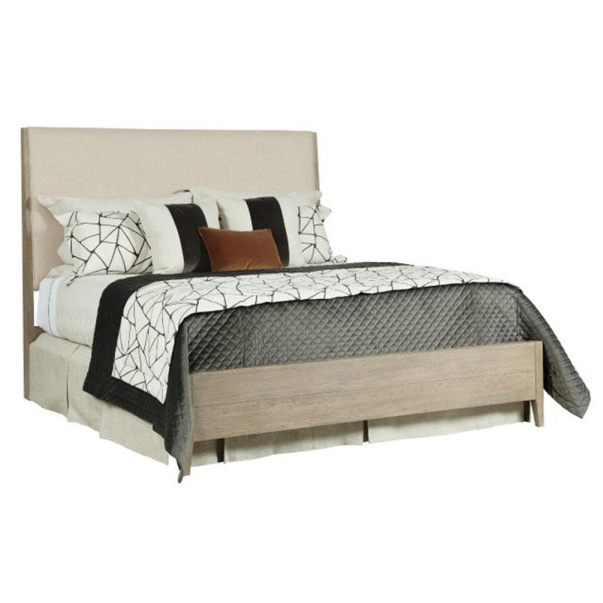 Symmetry Queen Incline Fabric with Medium Footboard Bed Symmetry Queen Incline Fabric with Medium Footboard Bed - Image 1