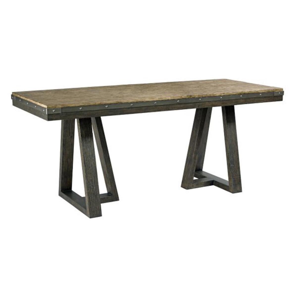 Plank Road Kimler Counter Height Table Stone and Charcoal Finish Plank Road Kimler Counter Height Table Stone and Charcoal Finish - Image 1