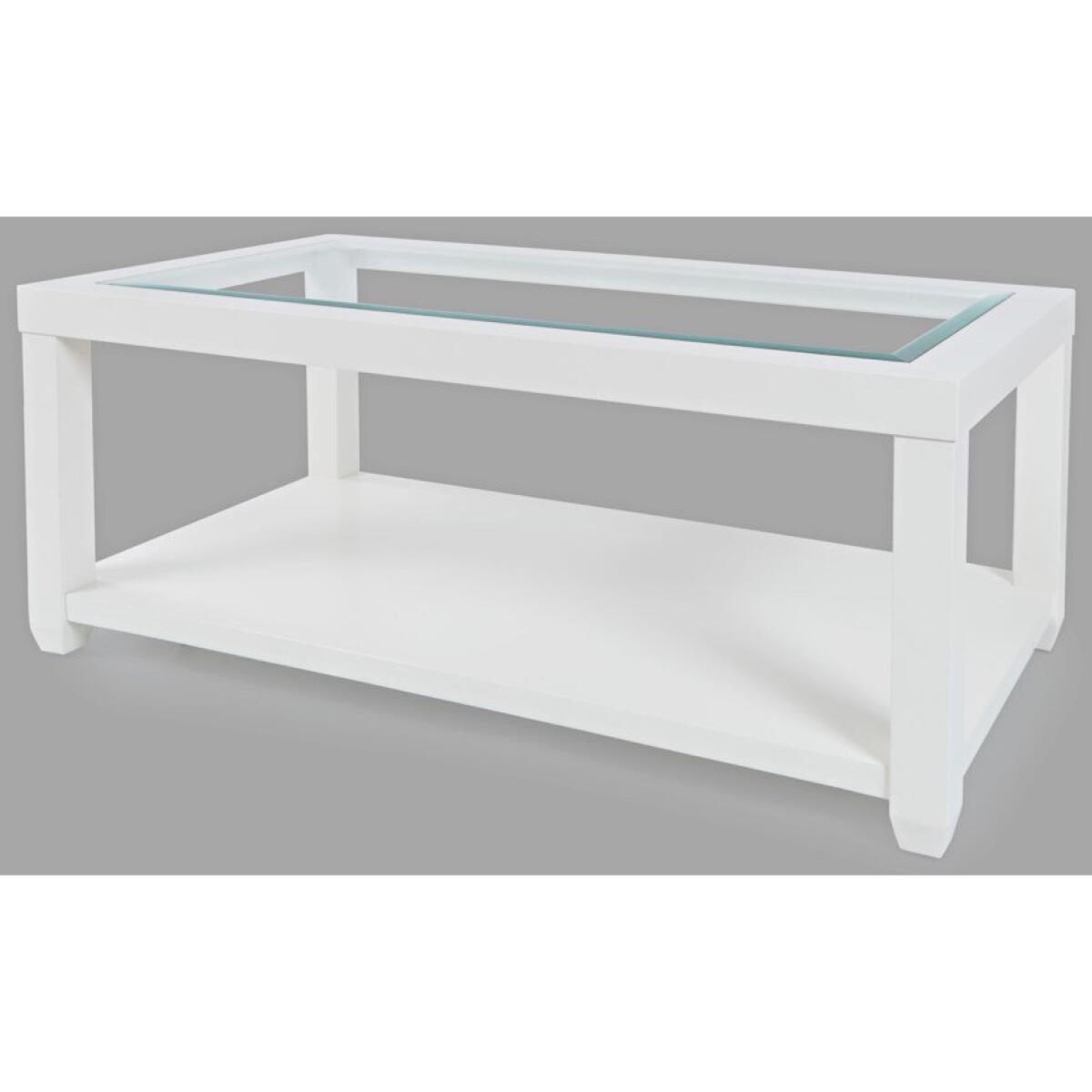 Urban Icon Rectangle Castered Cocktail Table White Urban Icon Rectangle Castered Cocktail Table White - Image 1