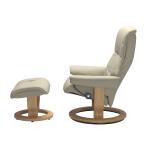 Stressless® Mayfair (M) Classic Base Recliner with Ottoman - Image 2