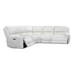 Empire Verona Ivory Power 6 Piece Reclining Sectional