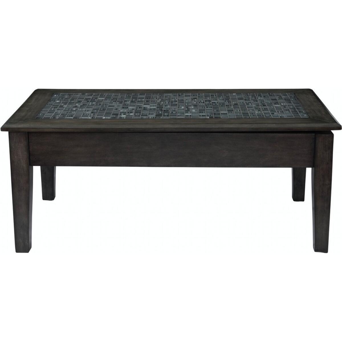 Grey Mosaic Cocktail Lift Top Table Grey Mosaic Cocktail Lift Top Table - Image 1