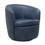 Barolo Vintage Navy Swivel Club Chair