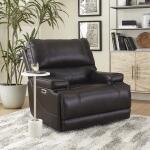 Whitman-Verona Coffee Leather Power Recliner - Image 3