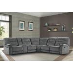 Cooper Shadow Grey 6 Piece Reclining Sectional - Image 5