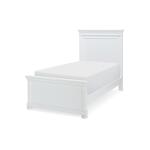 Canterbury Twin Pannel Bed in White