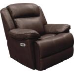 Eclipse-Florence Brown Leather Power Recliner