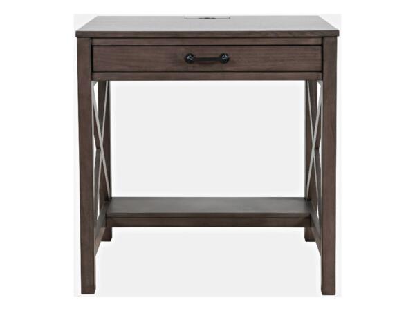 Hobson Power Desk Grey Desks Jofran