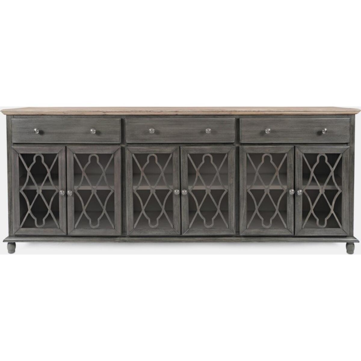 Aurora Hills Grey 6-Door Accent Chest Aurora Hills Grey 6-Door Accent Chest - Image 1