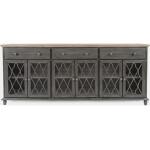 Aurora Hills Grey 6-Door Accent Chest