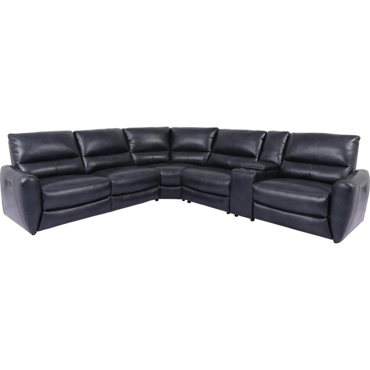 Samson Banner Navy Power 6 Piece Reclining Sectional Samson Banner Navy Power 6 Piece Reclining Sectional - Image 1