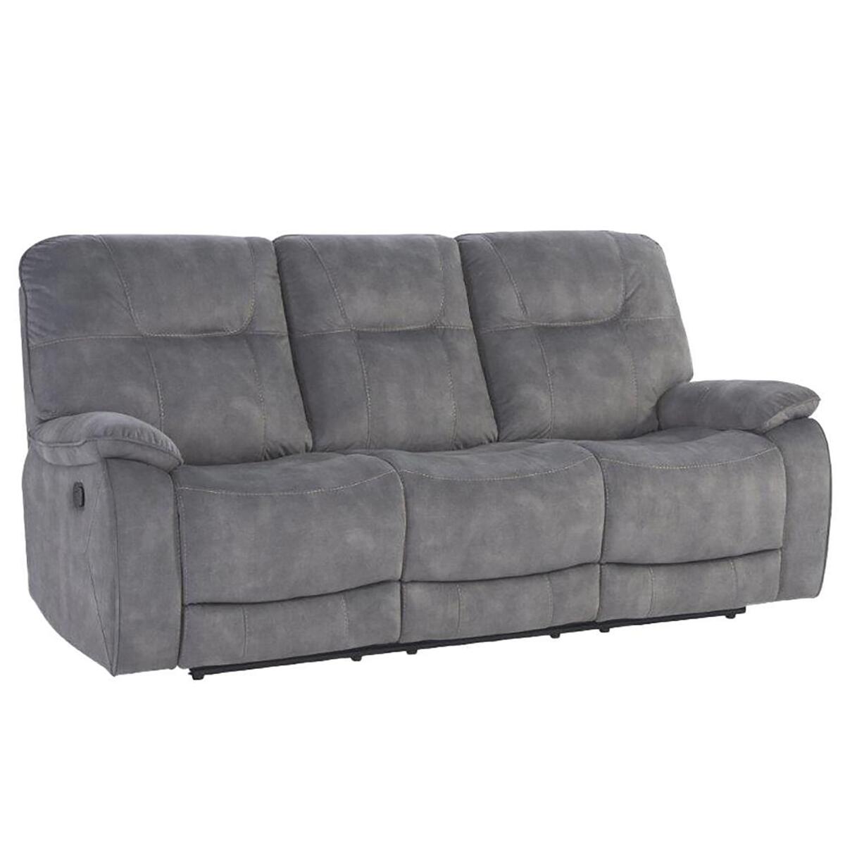Cooper – Shadow Grey Manual Triple Reclining Sofa Cooper - Shadow Grey Manual Triple Reclining Sofa - Image 1