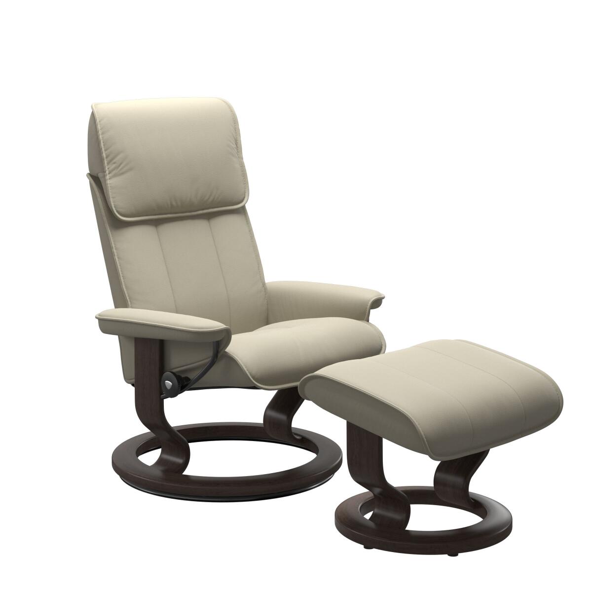 2652537b3de391bd5bb2495c6efc881f Stressless® Admiral (M) Classic Base Recliner with Ottoman - Image 1