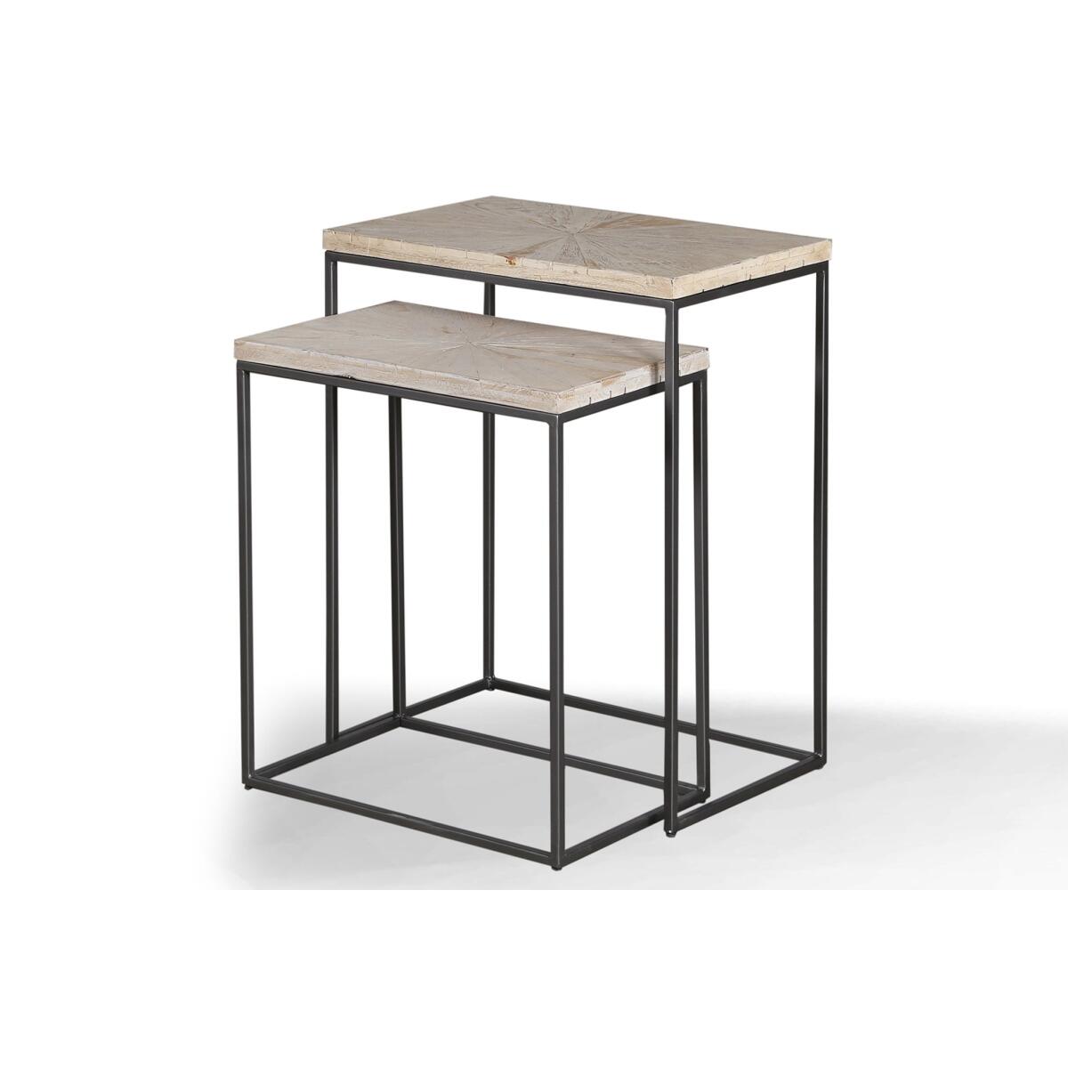 Crossings Monaco Chairside Nesting Table Crossings Monaco Chairside Nesting Table - Image 1