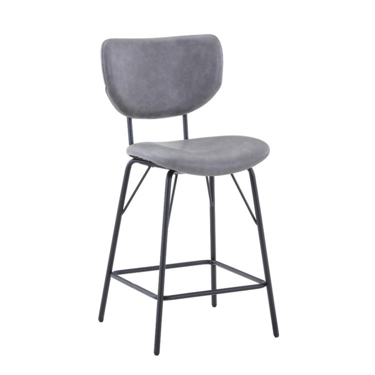 Owen Upholstered Counter Stool- Grey Owen Upholstered Counter Stool- Grey - Image 1