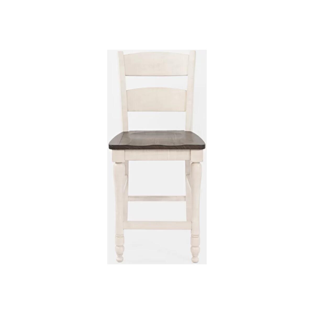 Madison County Counter Stool Vintage White Finish Madison County Counter Stool Vintage White Finish - Image 1