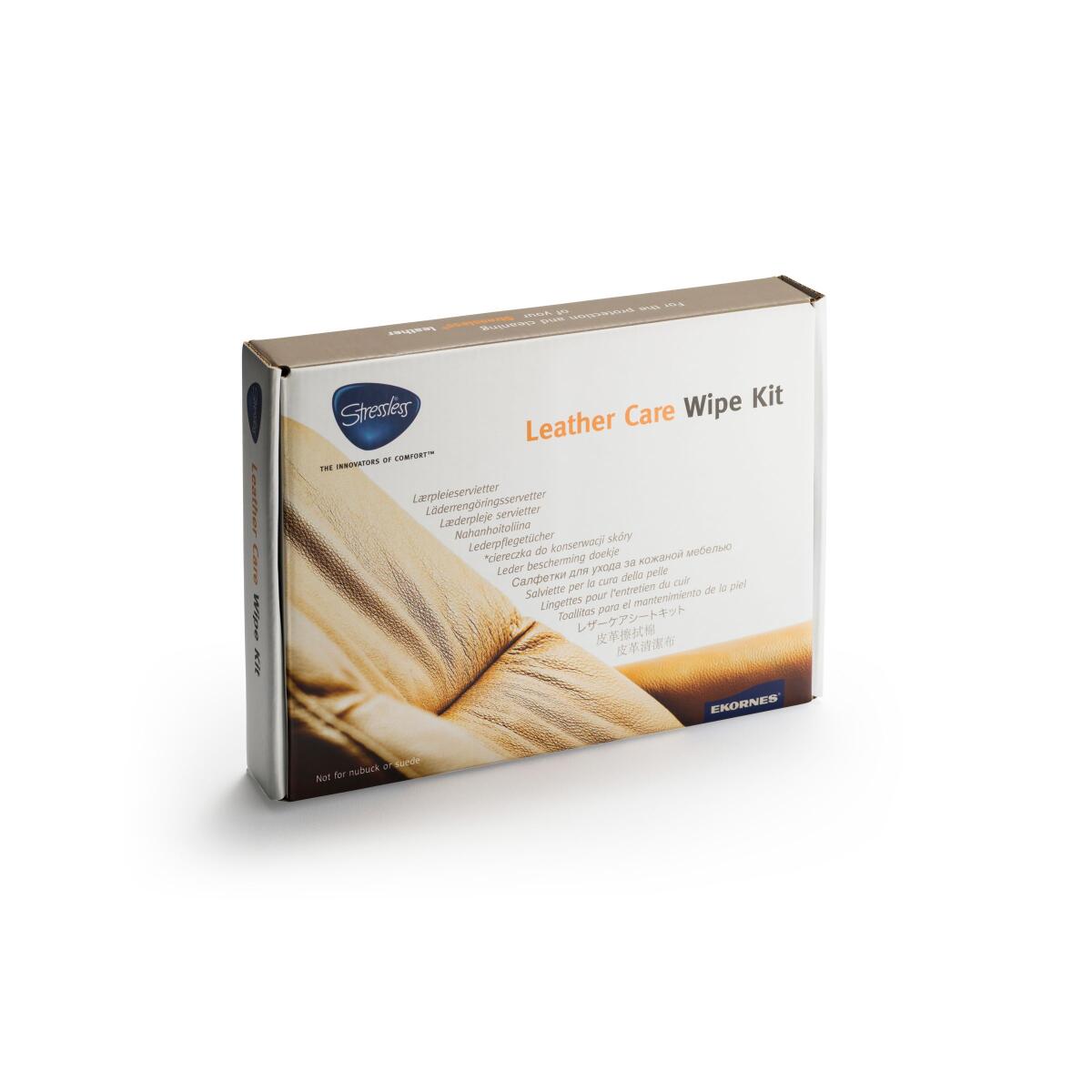 39ccf205a7cfa28a0075025e472ef0aa Stressless® Leather Care Wipe Kit - Image 1