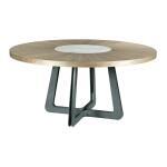 Ad Modern Synergy Concentric Round Dining Table Complete