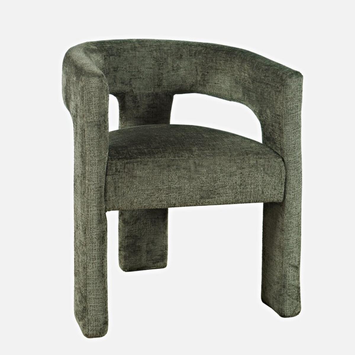 Gwen Open-Back Upholstered Chair- Green Gwen Open-Back Upholstered Chair- Green - Image 1