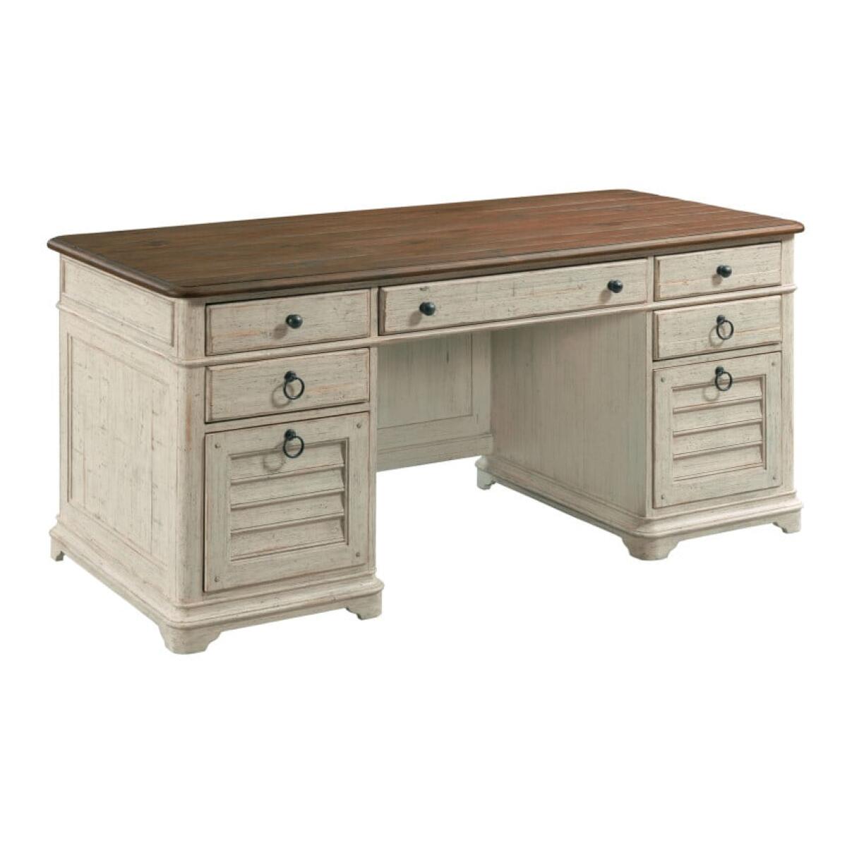 Weatherford – Cornsilk Ellesmere Executive Desk Weatherford – Cornsilk Ellesmere Executive Desk - Image 1