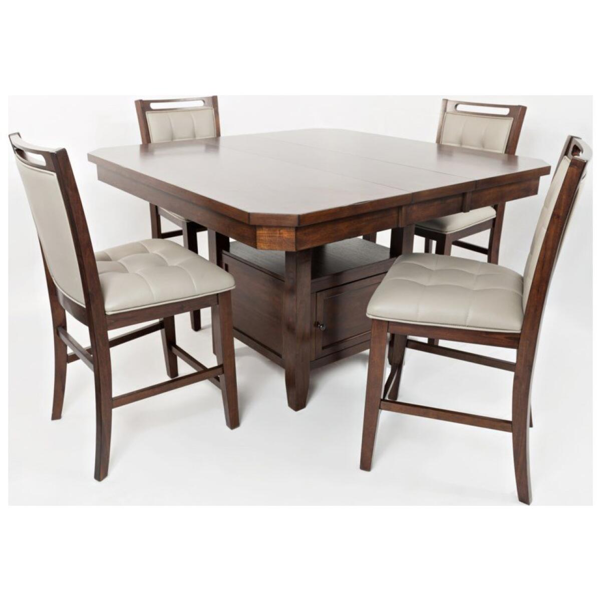 Manchester Counter Height Dining Set Warm Dark Finish Manchester Counter Height Dining Set Warm Dark Finish - Image 1