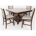 Manchester Counter Height Dining Set Warm Dark Finish