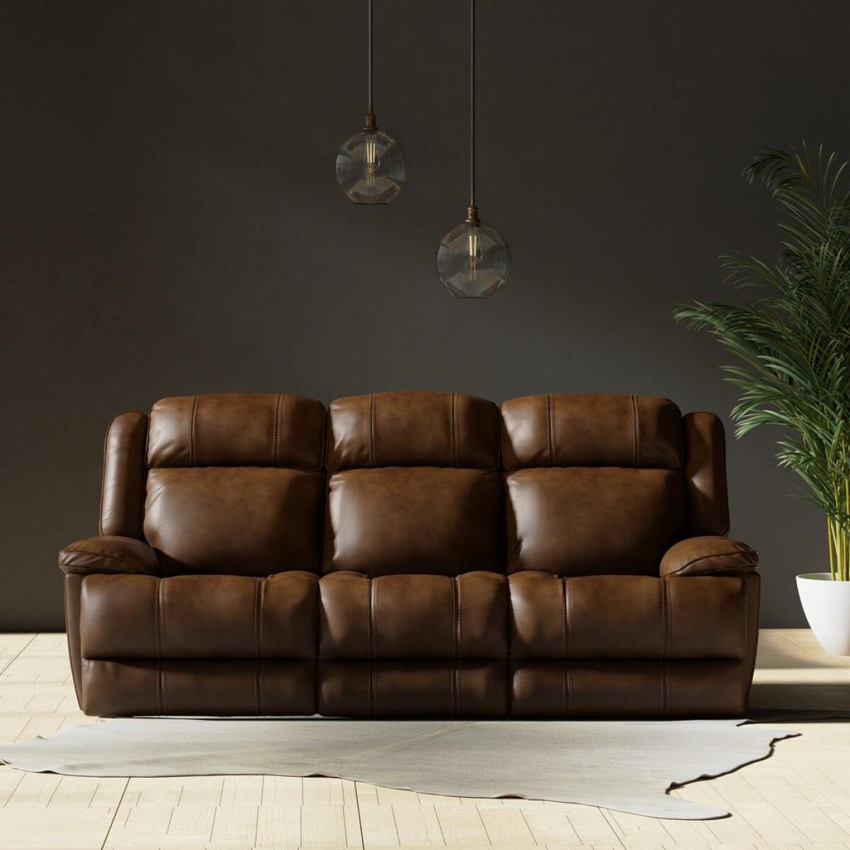 ECLIPSE – FLORENCE BROWN POWER SOFA ECLIPSE - FLORENCE BROWN POWER SOFA - Image 1