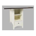 Asbury Park Storage Counter Dropleaf White