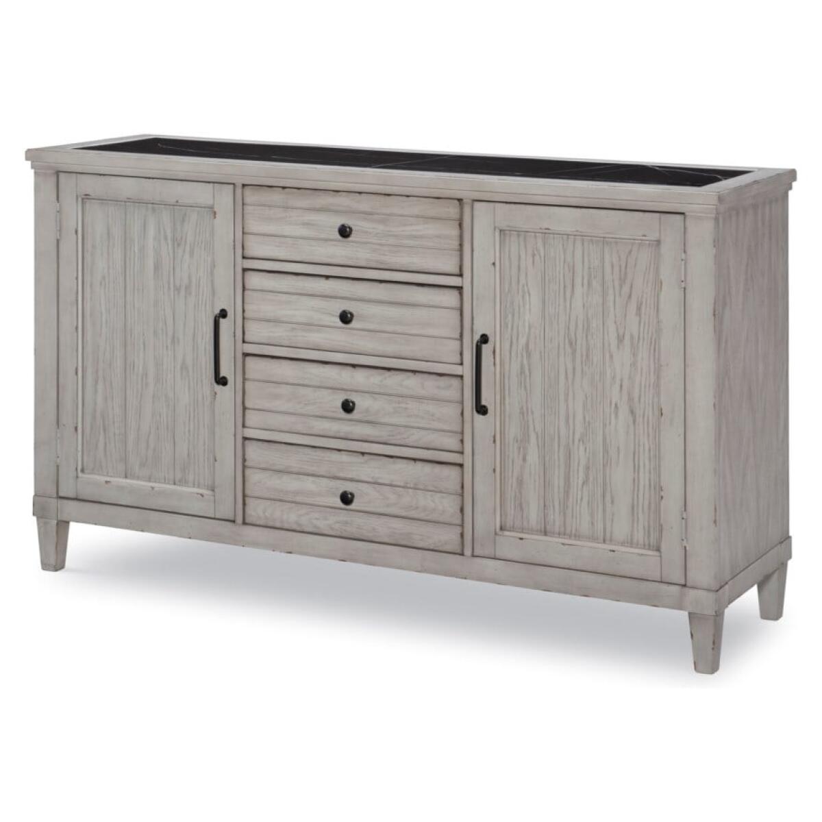 Belhaven Modern Farmhouse Credenza With Marble Top Belhaven Modern Farmhouse Credenza With Marble Top - Image 1