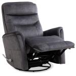 Gemini - Capri Charcoal Manual Swivel Recliner - Image 2