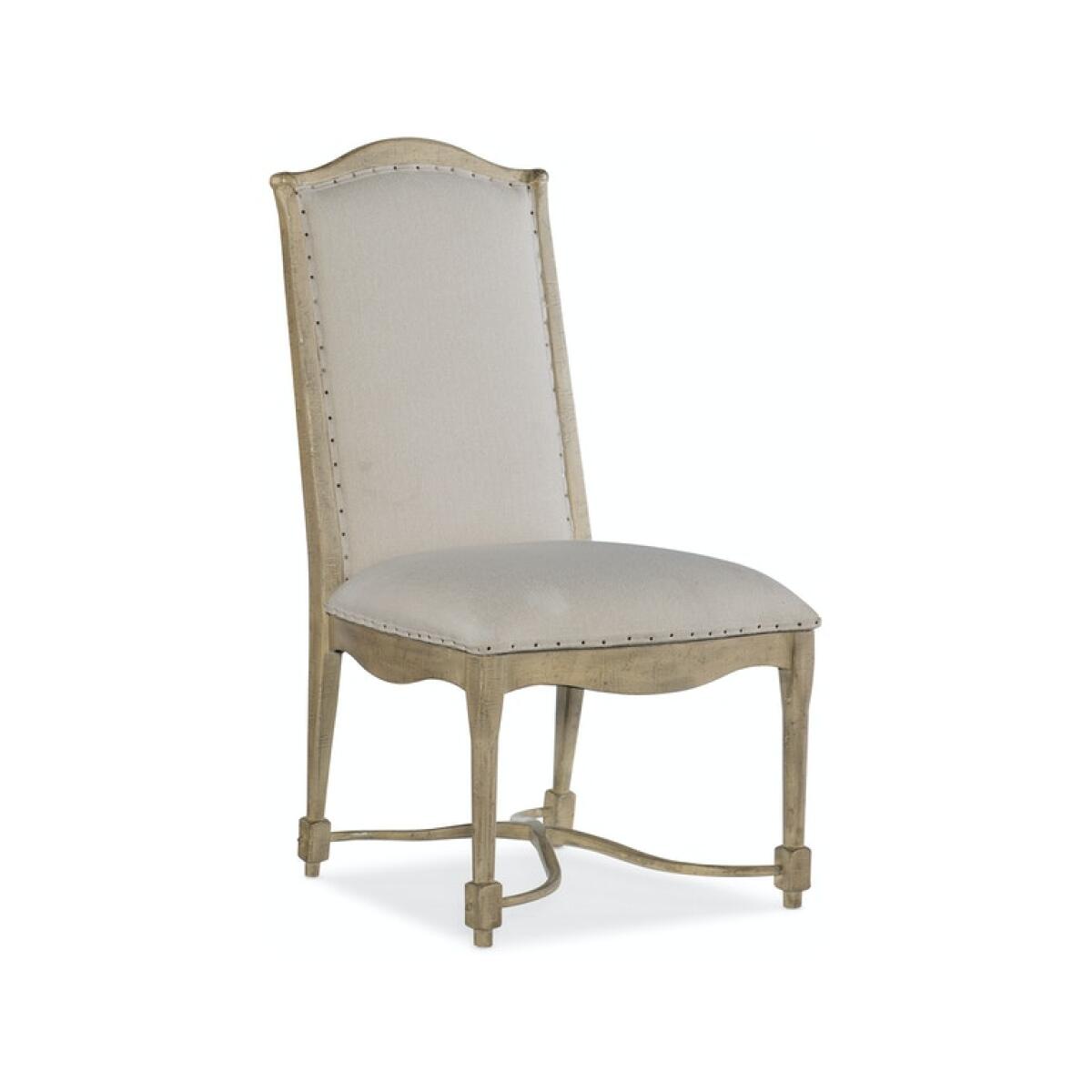 Ciao Bella Upholstered Back Side Chair Brown/Grey Ciao Bella Upholstered Back Side Chair Brown/Grey - Image 1