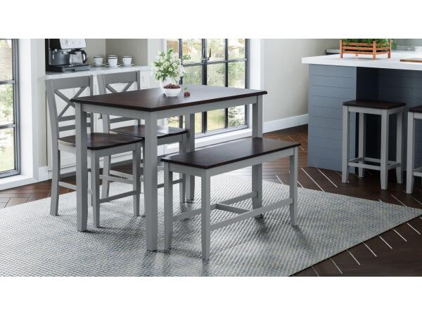 Asbury Park 4 Piece Counter Height Dining Set Grey Dining Sets Jofran
