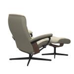 Stressless® Opal (L) Cross Base Recliner with Ottoman - Image 4