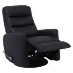 Hercules Black Manual Swivel Recliner - Image 2