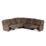 Cooper Shadow Brown 6 Piece Reclining Sectional - Image 2