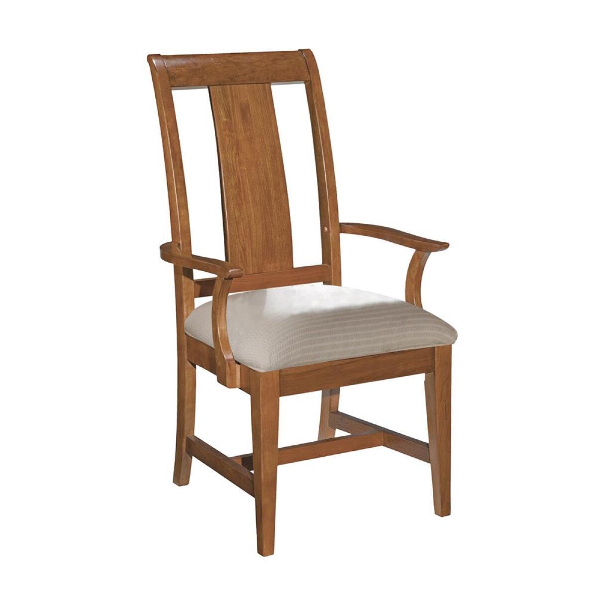 Cherry Park Arm Chair Upholstered Seat Cherry Park Arm Chair Upholstered Seat - Image 1