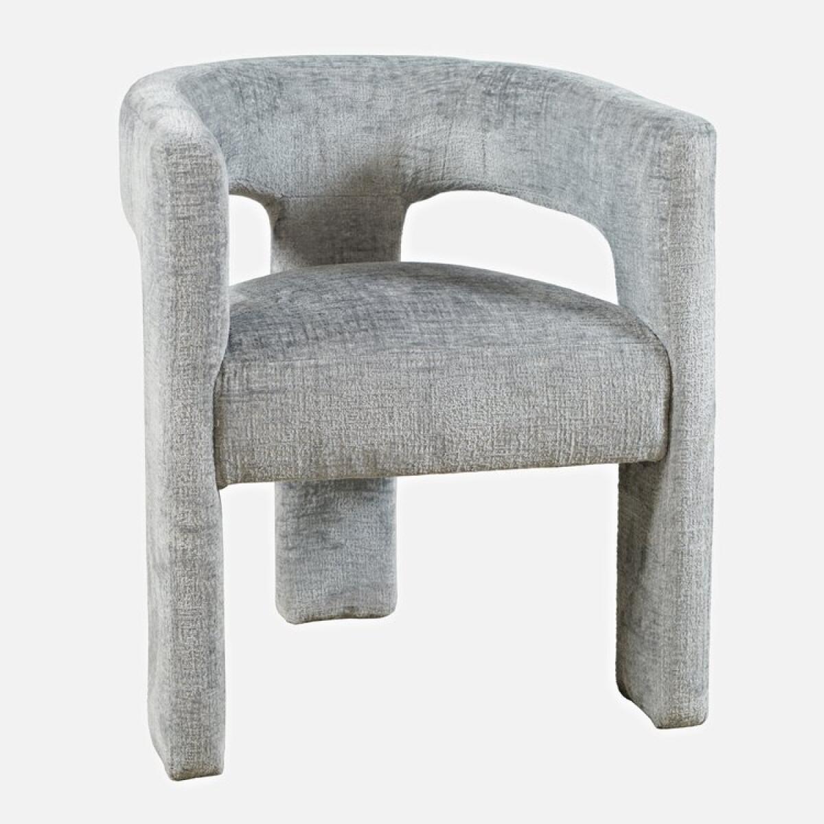 Gwen Open-Back Upholstered Chair- Blue Gwen Open-Back Upholstered Chair- Blue - Image 1
