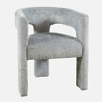 Gwen Open-Back Upholstered Chair- Blue