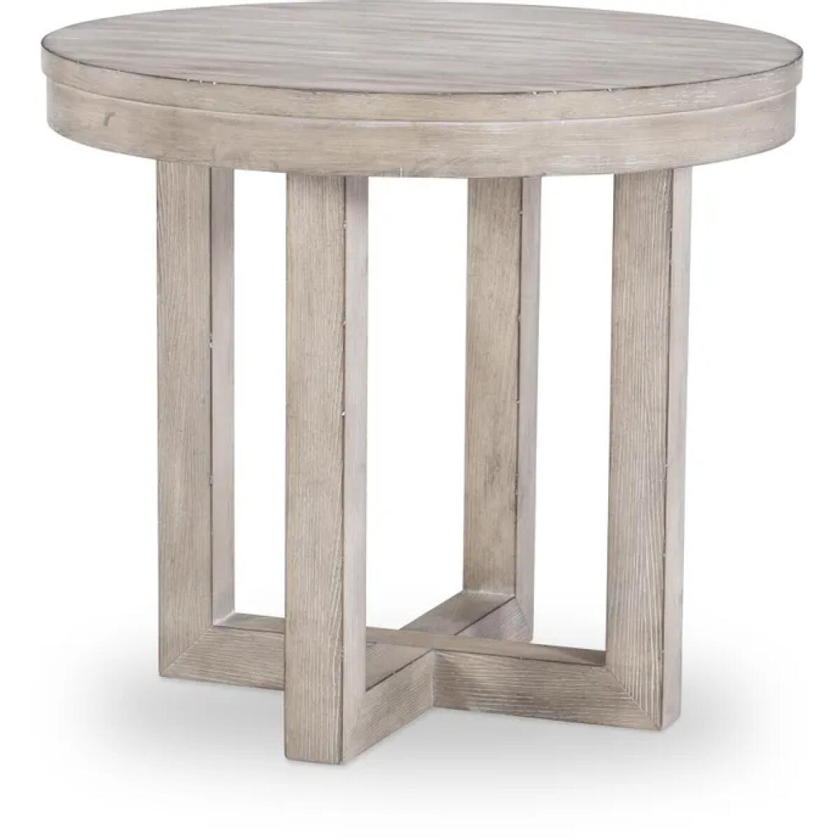 Westwood Weathered Oak Round Lamp Table Westwood Weathered Oak Round Lamp Table - Image 1