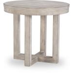 Westwood Weathered Oak Round Lamp Table